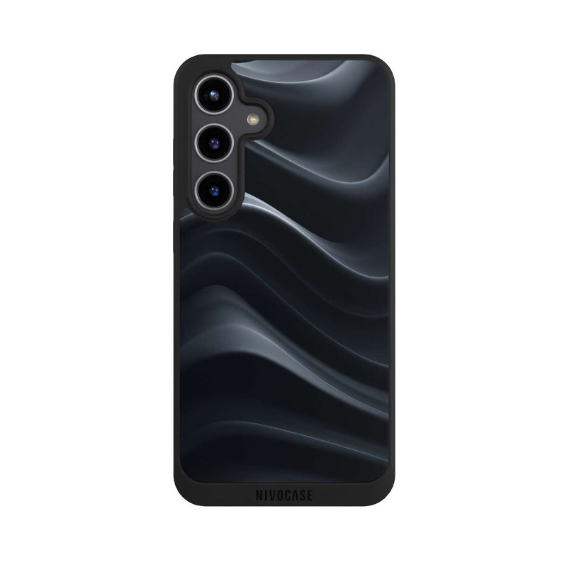 Galaxy S24 + NIVOpure Black Waves Texture