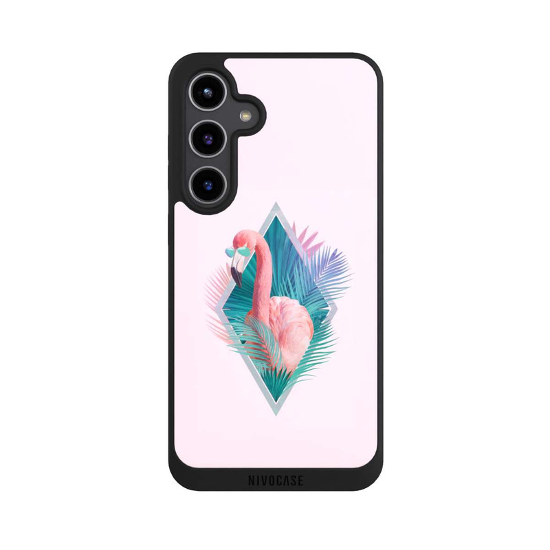 Galaxy S24 + NIVOpure Tropische Pflanzen Flamingo