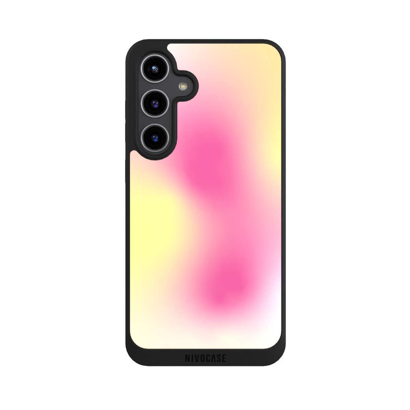 Galaxy S24 + NIVOpure Aura yellow pink