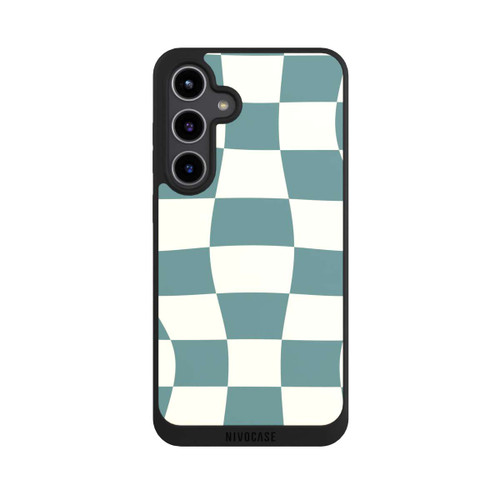 Samsung Galaxy S24+ NIVOpure Schachbrett Petrol
