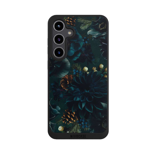 Samsung Galaxy S24+ NIVOpure Flowers Pattern Green and Blue