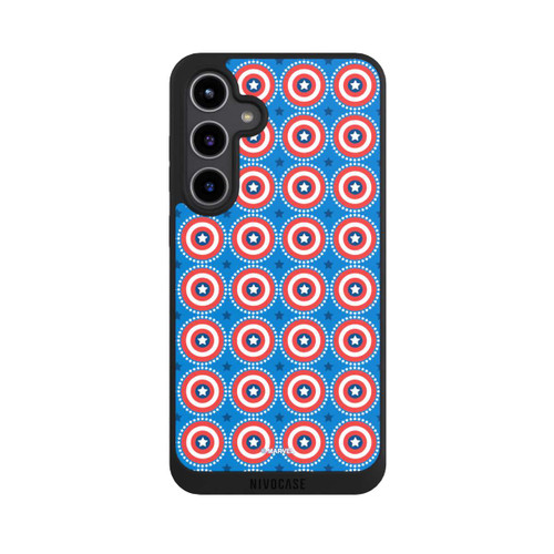 Samsung Galaxy S24+ NIVOpure Captain American Shield Pattern