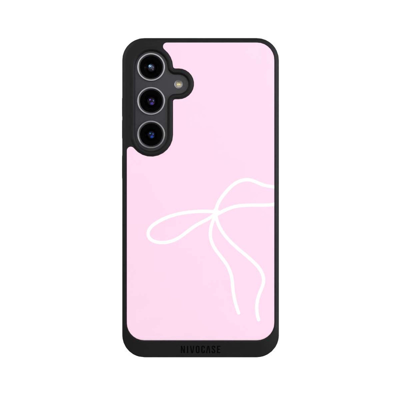 Galaxy S24 + NIVOpure Trendy Bow White Pink