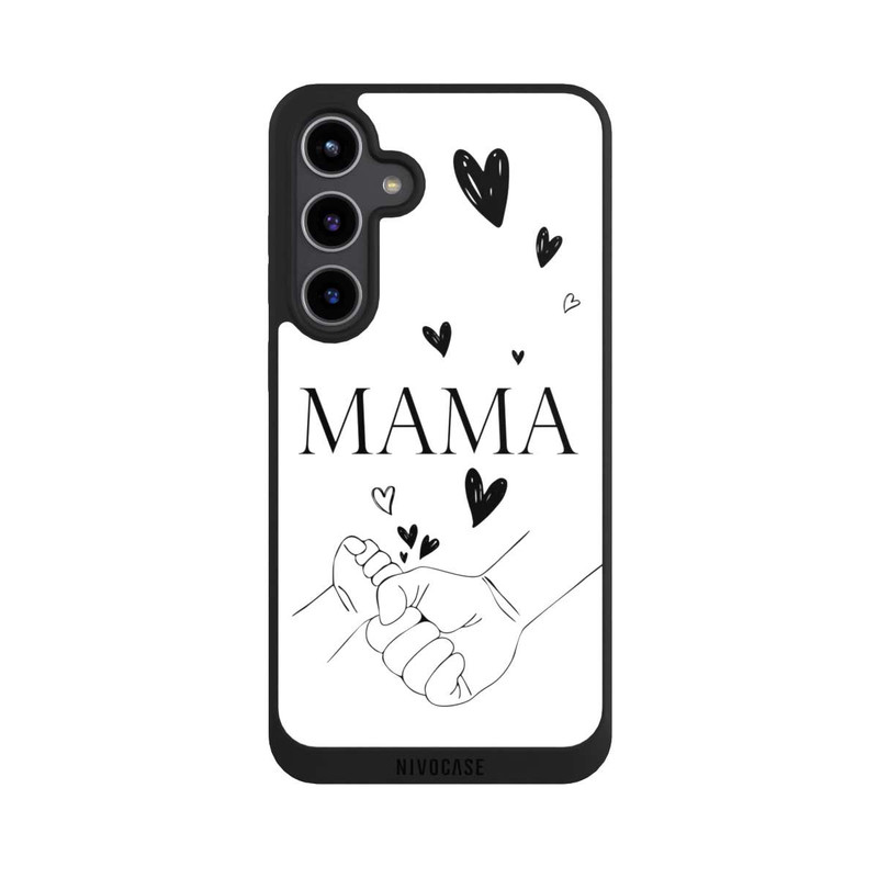 Galaxy S24 + NIVOpure Mothers Day Line Art Hands Black and White
