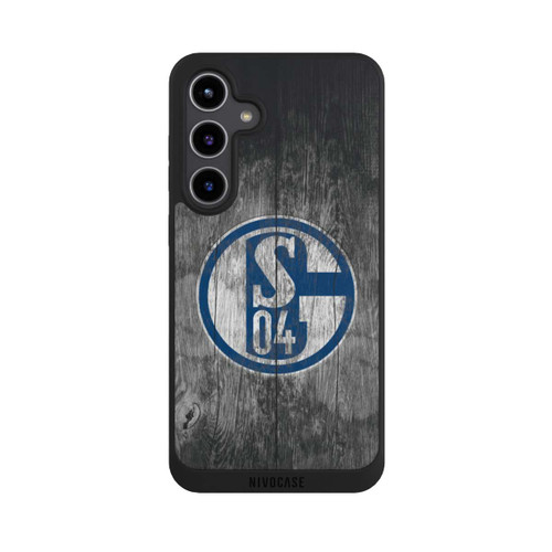 Samsung Galaxy S24+ NIVOpure Schalke 04 Holz Look