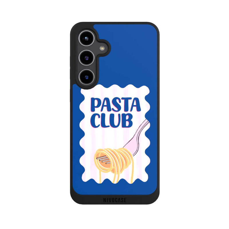 Galaxy S24 + NIVOpure Pasta Club in Blue and Pink