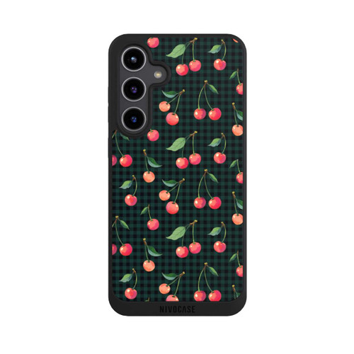Samsung Galaxy S24+ NIVOpure Cherries and Green Gingham