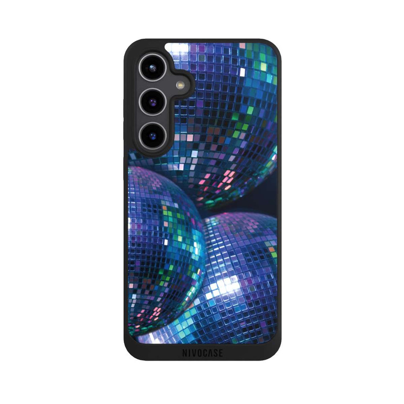 Galaxy S24 + NIVOpure Discokugel Blau Schwarz Partytime mit KI
