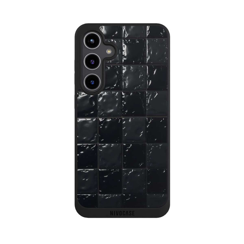 Galaxy S24 + NIVOpure Black Tile Pattern look with AI