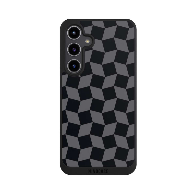 Galaxy S24 + NIVOpure 3D Würfel-Muster Effektt
