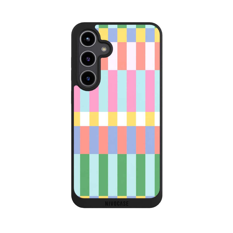 Galaxy S24 + NIVOpure Checked Theme Pastel