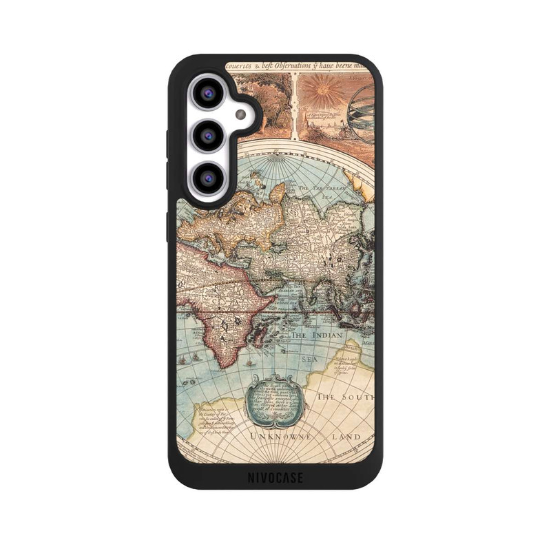 Galaxy S23 FE NIVOpure Carte du Monde Ancienne