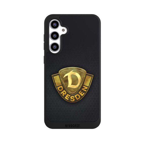 Samsung Galaxy S23 FE NIVOpure Goldenes Logo Look Dynamo Dresden