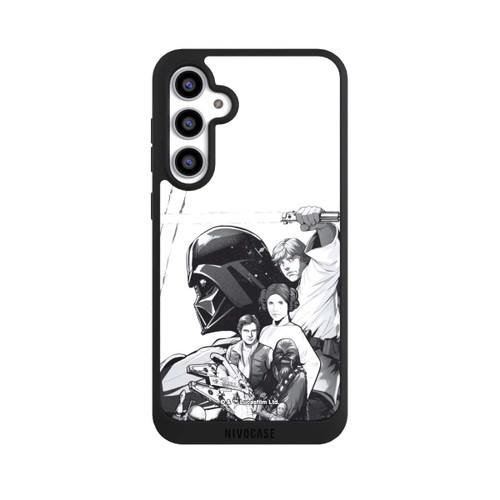Samsung Galaxy S23 FE NIVOpure StarWars Charaktere - Schwarz-Weiß
