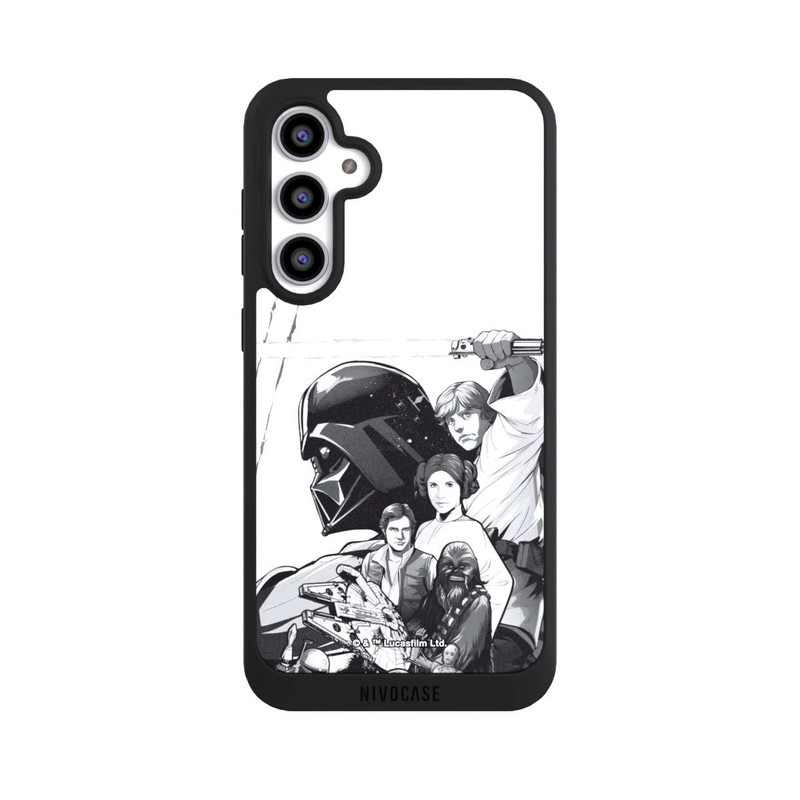 Galaxy S23 FE NIVOpure Personnages StarWars - Noir et Blanc