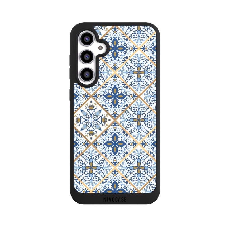 Galaxy S23 FE NIVOpure Mosaic Blue-Gold Look