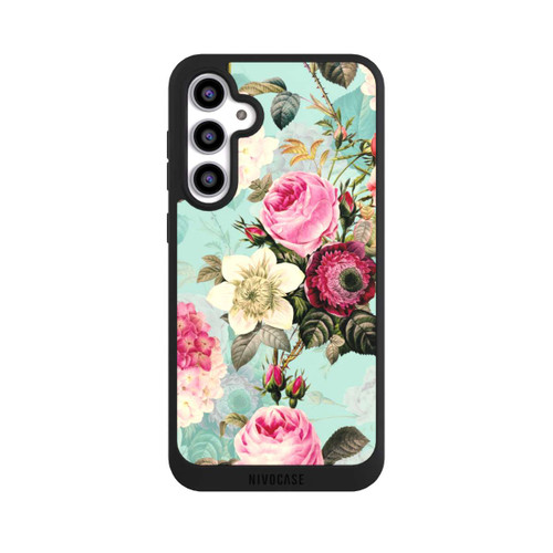 Samsung Galaxy S23 FE NIVOpure Türkisfarbene Rosentapete