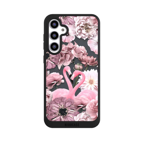 Samsung Galaxy S23 FE NIVOpure Flamingos in Blumen Muster