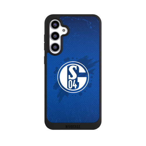 Samsung Galaxy S23 FE NIVOpure Schalke 04 Farbe Fleck Blau
