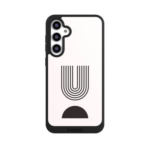 Samsung Galaxy S23 FE NIVOpure Moderne Kunst Schwarze Linien