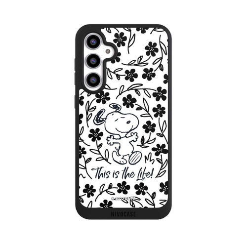 Samsung Galaxy S23 FE NIVOpure Snoopy schwarz und weiß This Is The Life