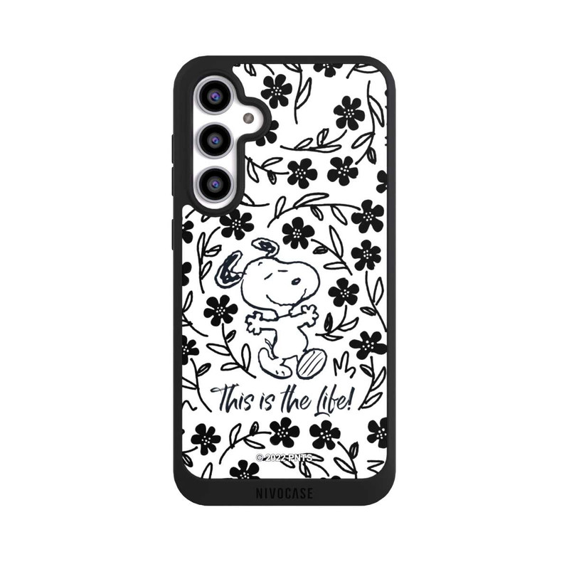 Galaxy S23 FE NIVOpure Snoopy This Is The Life Noir & Blanc