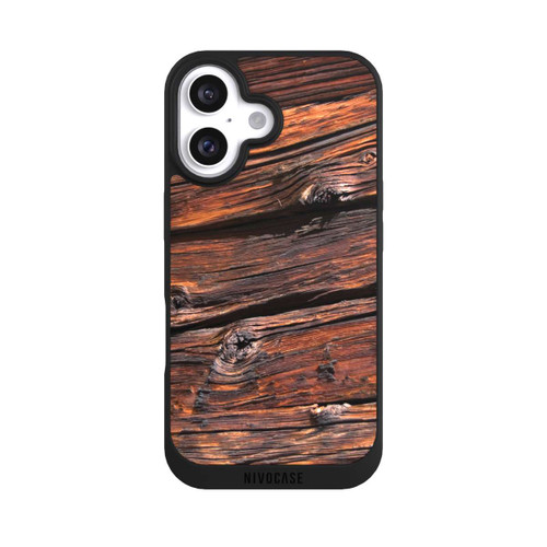 Apple iPhone 16 NIVOpure Verwitterte Holzplanken
