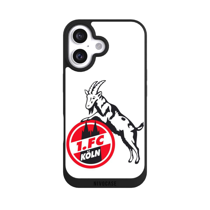 iPhone 16 NIVOpure 1. FC Köln Weiß