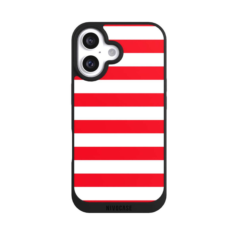 iPhone 16 NIVOpure Sailorstripes Rot