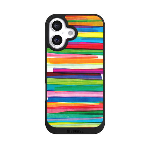 Apple iPhone 16 NIVOpure Colorful Stripes1