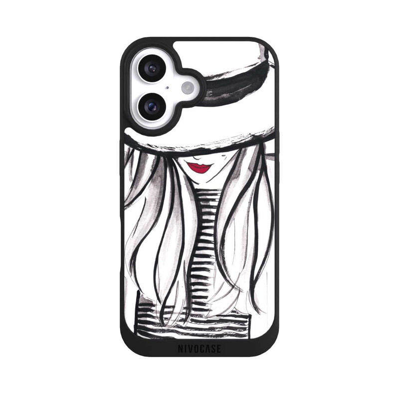 iPhone 16 NIVOpure Fille avec Chapeau