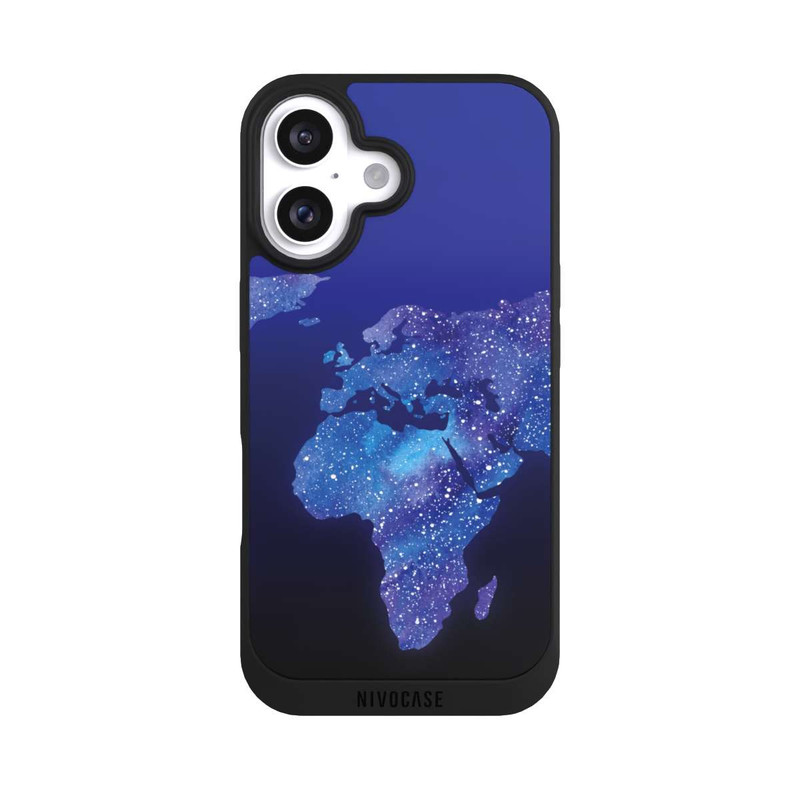 iPhone 16 NIVOpure Worldmap Cosmic