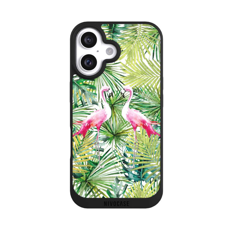 iPhone 16 NIVOpure Palmen Flamingo