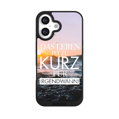 Apple iPhone 16 NIVOpure Leben zu Kurz für Irgendwann