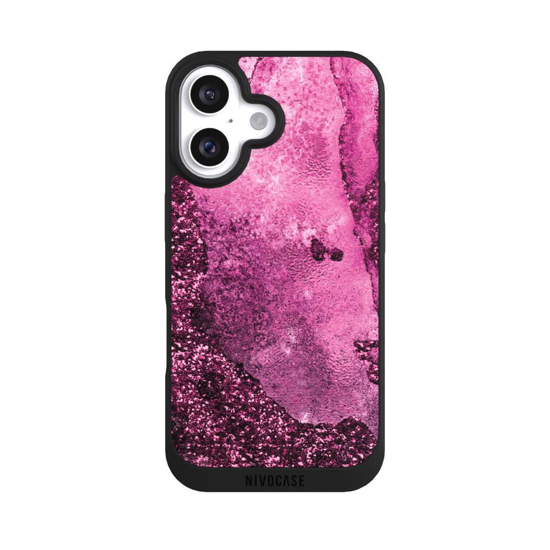iPhone 16 NIVOpure Pink Glitter Marble 2