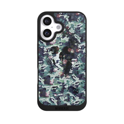 Apple iPhone 16 NIVOpure Camouflage-Totenkopf