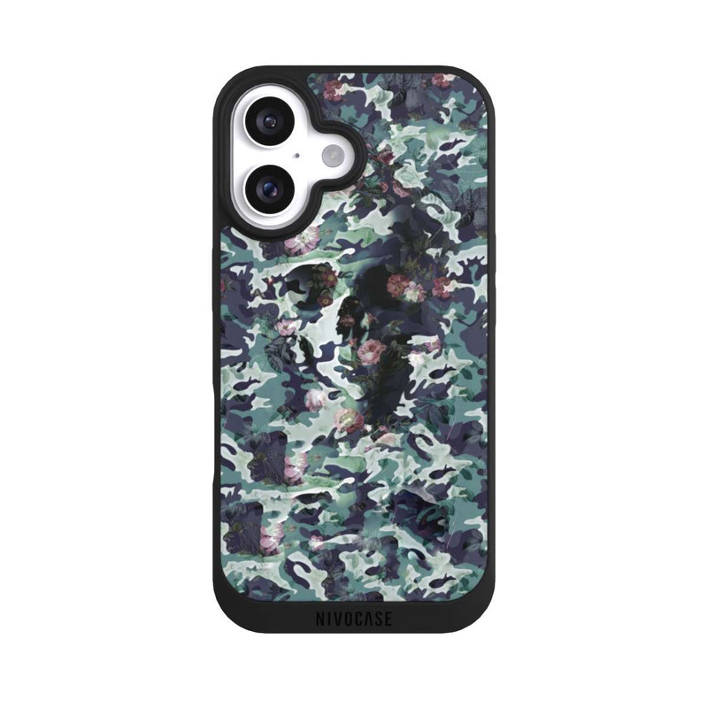 iPhone 16 NIVOpure Camouflage-Totenkopf