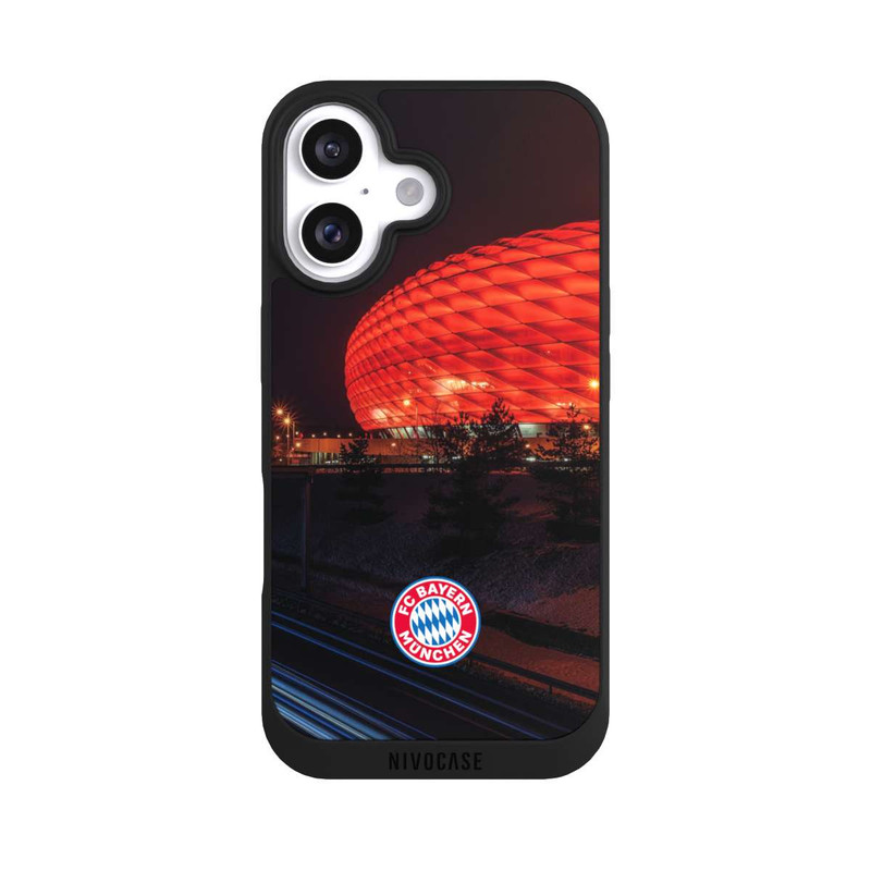iPhone 16 NIVOpure Allianz Arena bei Nacht FCB