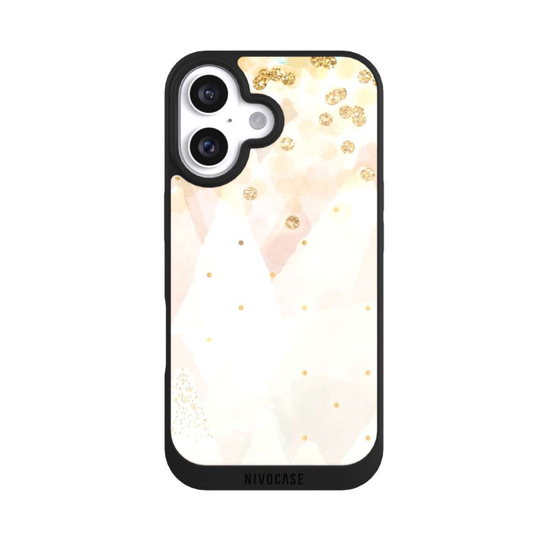 iPhone 16 NIVOpure Gold Glitter Snow Look