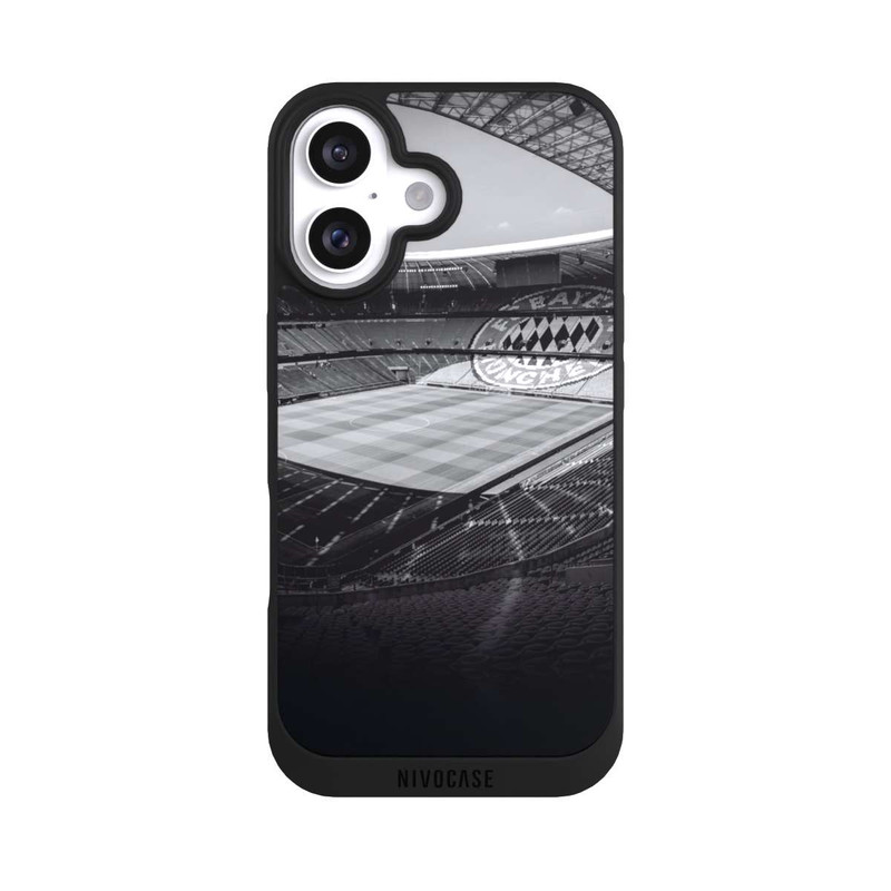 iPhone 16 NIVOpure Stadion FC Bayern - Black White