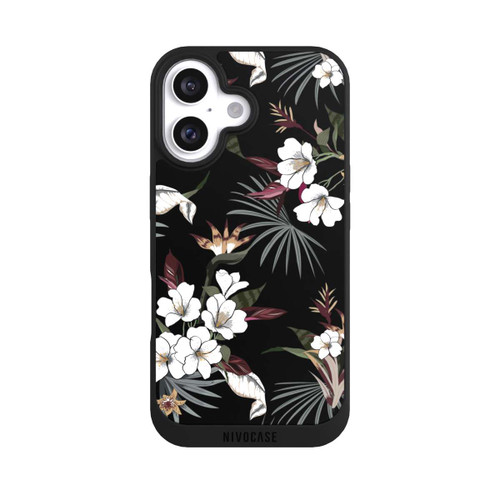 Apple iPhone 16 NIVOpure Flowers Black