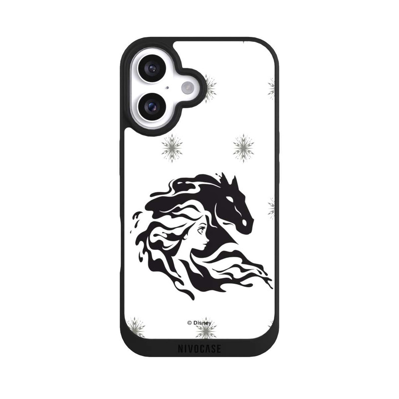 iPhone 16 NIVOpure Elsa Waterhorse Eiskönigin 2 black and white