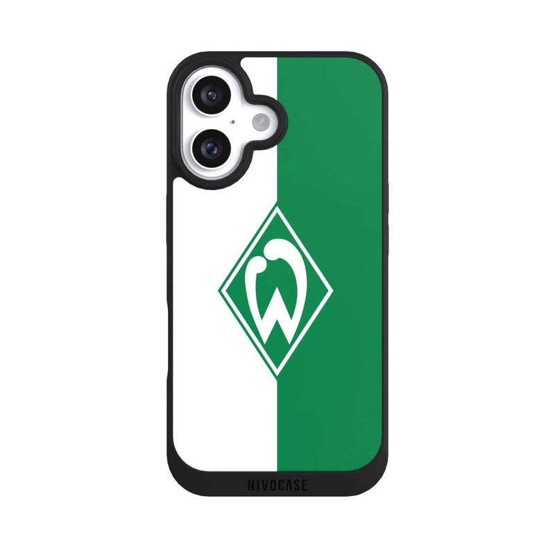 iPhone 16 NIVOpure Weiß-Grün - Werder Bremen