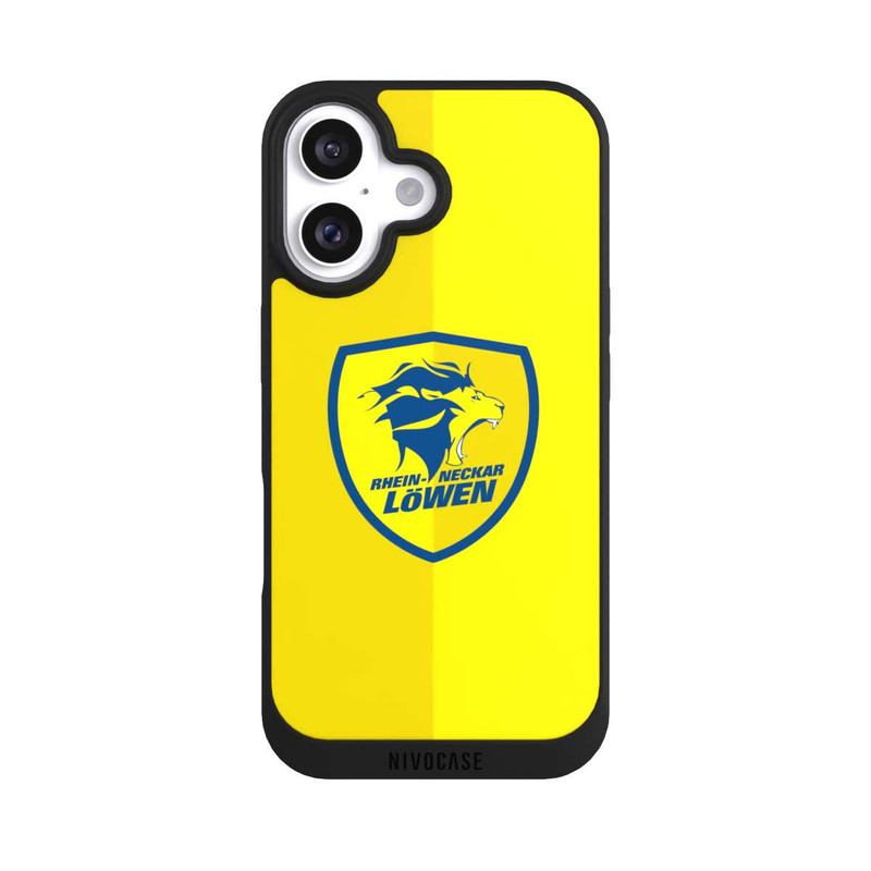iPhone 16 NIVOpure Yellow Emblem Rhein Neckar Löwen