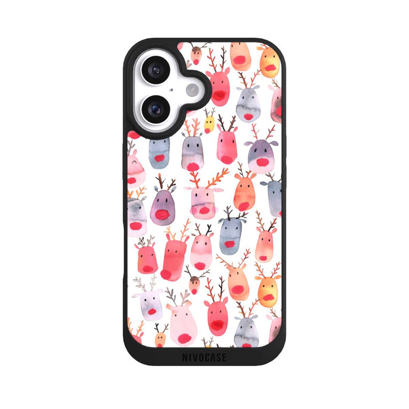iPhone 16 NIVOpure Cute Reindeer Watercolor