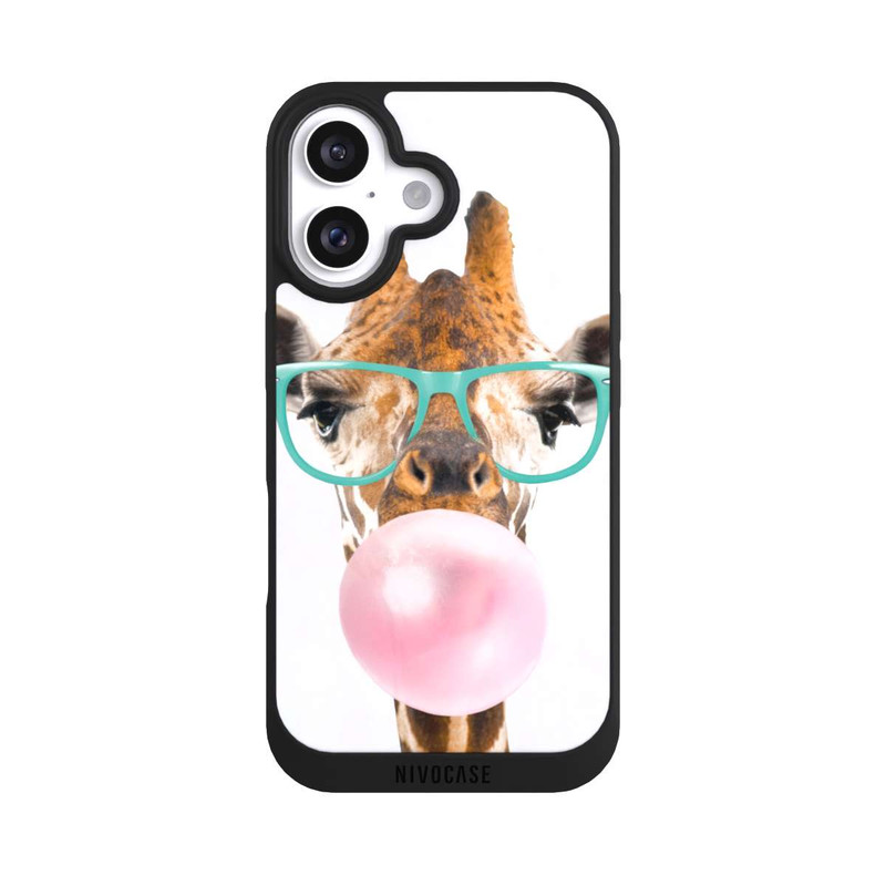 iPhone 16 NIVOpure Giraffe mit Kaugummi