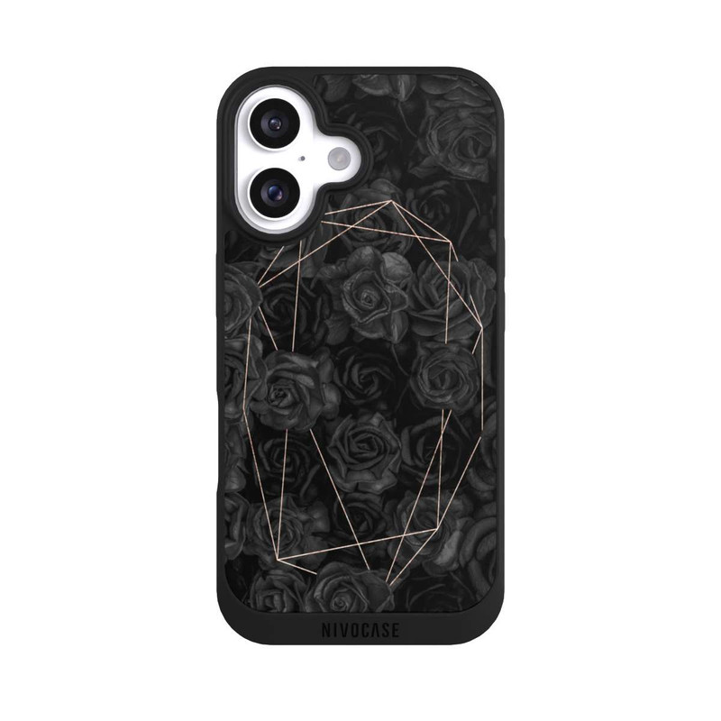 iPhone 16 NIVOpure Schwarze Rosen