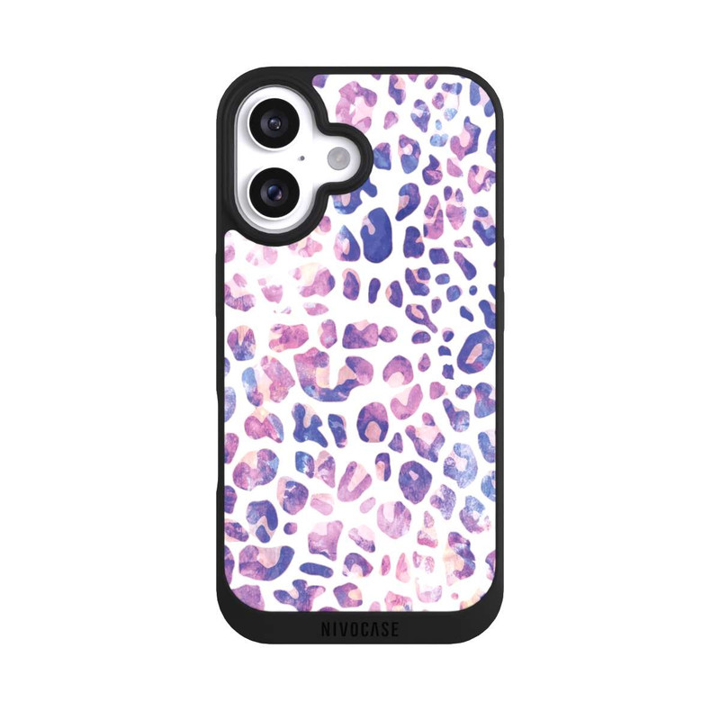 iPhone 16 NIVOpure Rosa lila Leopard