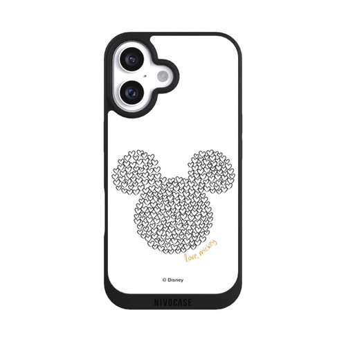 Apple iPhone 16 NIVOpure Mickey Black and White