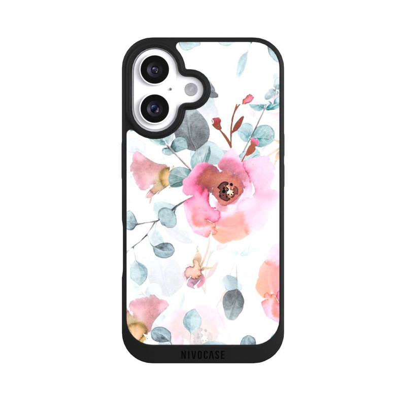 iPhone 16 NIVOpure Aquarell Blumentapete
